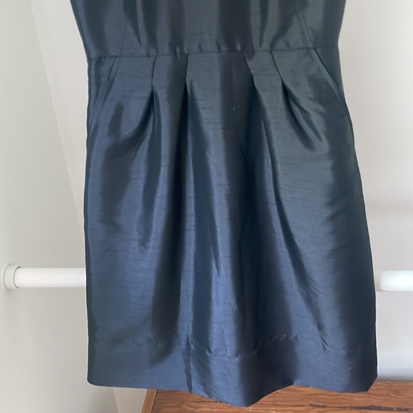 Banana Republic Size O Black Taffeta Dress - Picture 6 of 11